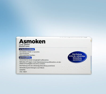 Asmoken 100 Tabletten Verpackungsrückseite