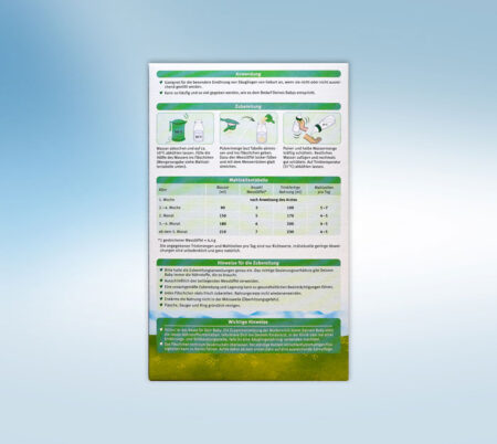 Holle Demeter Bio Anfangsmilch PRE auf Ziegenmilchbasis 400g Anwendung