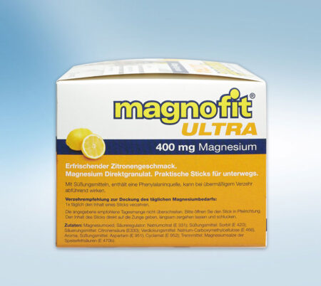 Magnofit Ultra 400mg 60 Power-Sticks Zutaten und Verzehrempfehlung