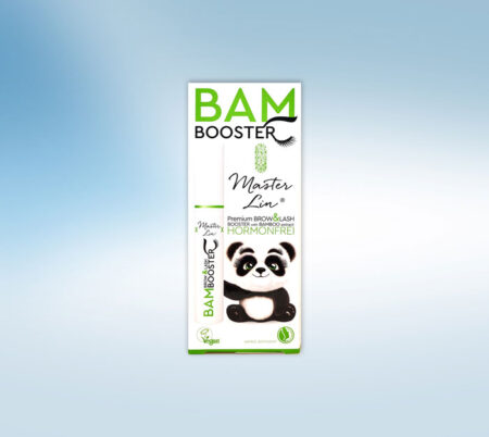 Master lin Browlash Bambooster Wachstumsserum mit Bambus- & Kürbiskernextrakt verpackt